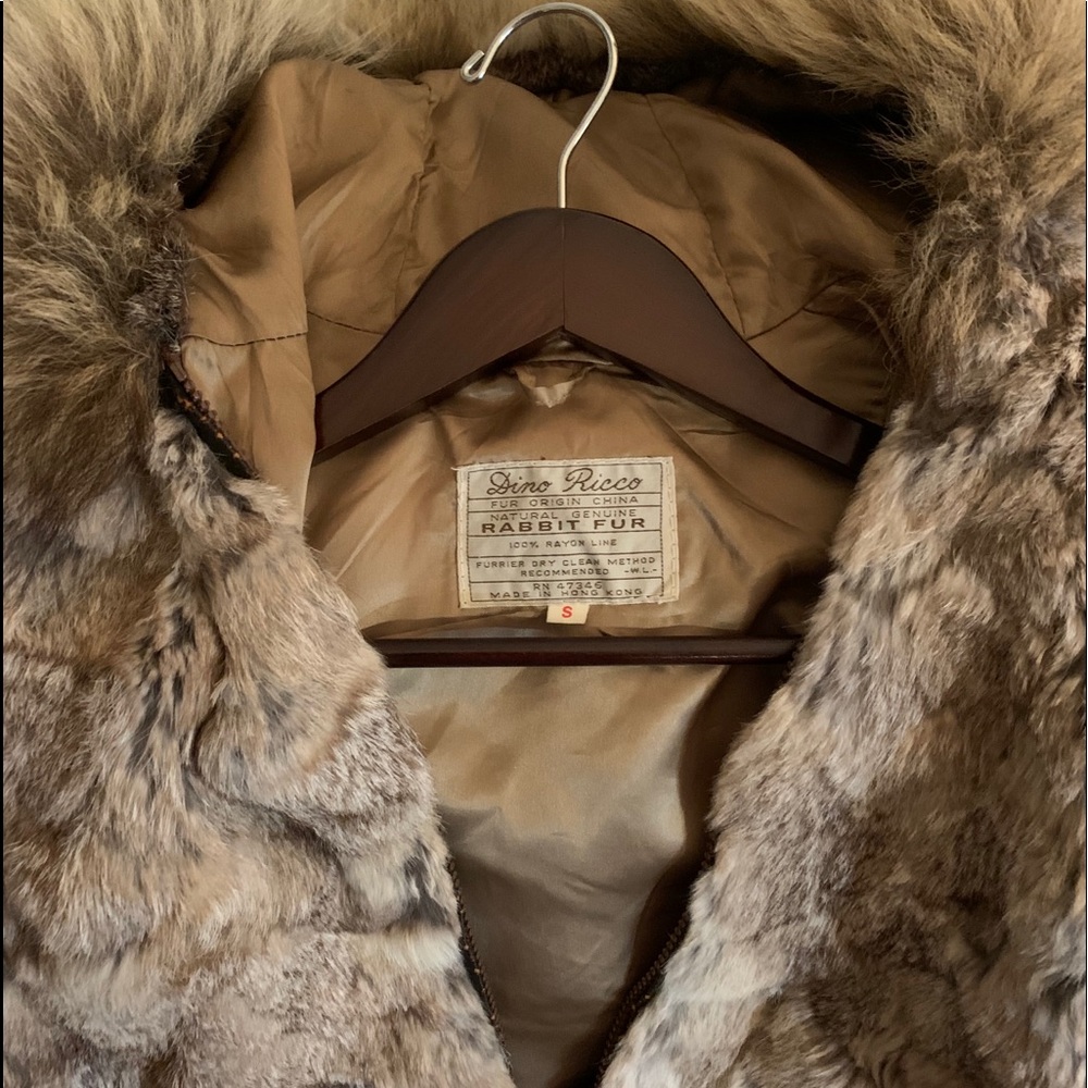 Rabbit fur coat